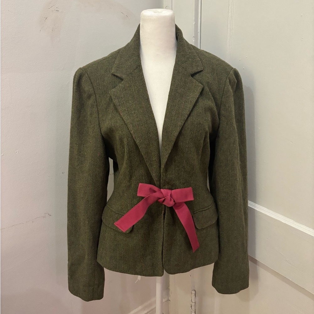 VTG 90s Lilly Pulitzer Tweed Wool Blend Blazer